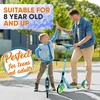 image:imageHurtle Renegade Kick Scooter for Kids Teenagers amp Adults  2Wheel Folding Scooter with Adjustable TBar Handlebar  Alloy AntiSlip DeckTeal