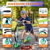 image:imageHurtle Renegade Kick Scooter for Kids Teenagers amp Adults  2Wheel Folding Scooter with Adjustable TBar Handlebar  Alloy AntiSlip DeckTeal