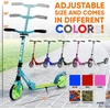 image:imageHurtle Renegade Kick Scooter for Kids Teenagers amp Adults  2Wheel Folding Scooter with Adjustable TBar Handlebar  Alloy AntiSlip DeckTeal