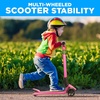 image:imageHurtle 3 Wheeled Scooter for Kids  Foldable Stand Child Toddlers Toy Kick Scooters w Builtin LED Wheel Lights AntiSlip Wide Deck Adjustable Height Great for Outdoor FunPink