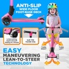 image:imageHurtle 3 Wheeled Scooter for Kids  Foldable Stand Child Toddlers Toy Kick Scooters w Builtin LED Wheel Lights AntiSlip Wide Deck Adjustable Height Great for Outdoor FunPink