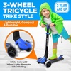 image:imageHurtle Electric Scooter 350W500W Motor Max 30 Miles Range 1618 Mph Top Speed 8510 Tires Dual Braking Kick ScooterBlue