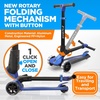 image:imageHurtle Electric Scooter 350W500W Motor Max 30 Miles Range 1618 Mph Top Speed 8510 Tires Dual Braking Kick ScooterBlue